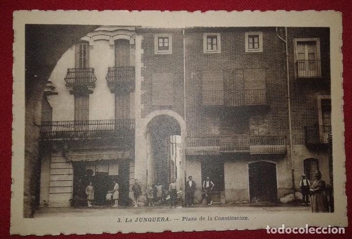 Postales: POSTAL LA JUNQUERA - PLAZA DE LA CONSTITUCION. - Foto 1