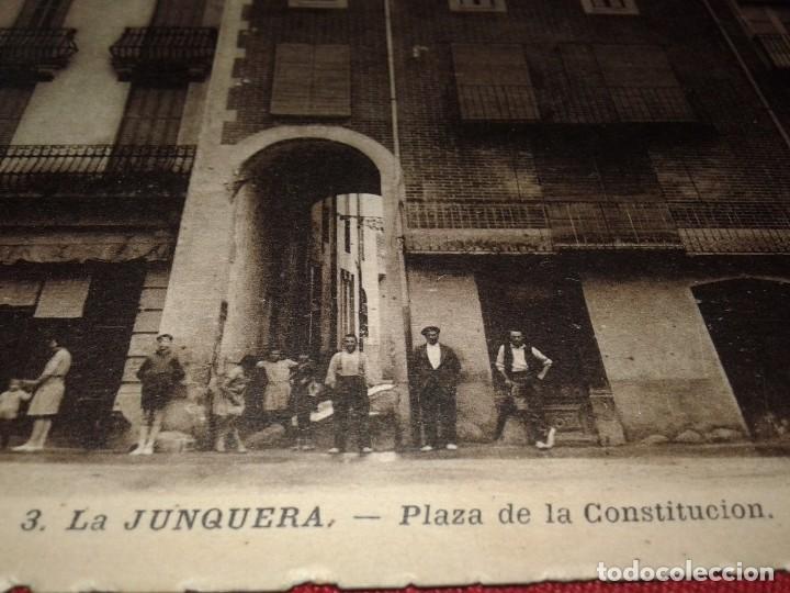 Postales: POSTAL LA JUNQUERA - PLAZA DE LA CONSTITUCION. - Foto 2