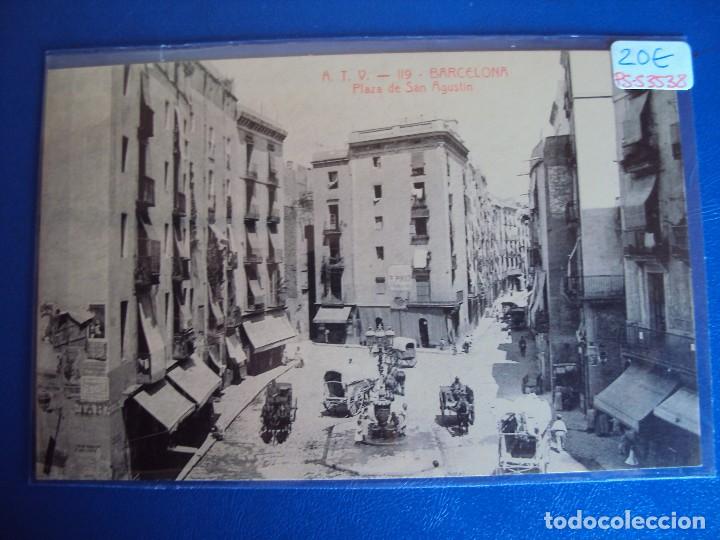 Postales: (PS-53538)POSTAL DE BARCELONA-PLAZA DE SAN AGUSTIN.A.T.V.119