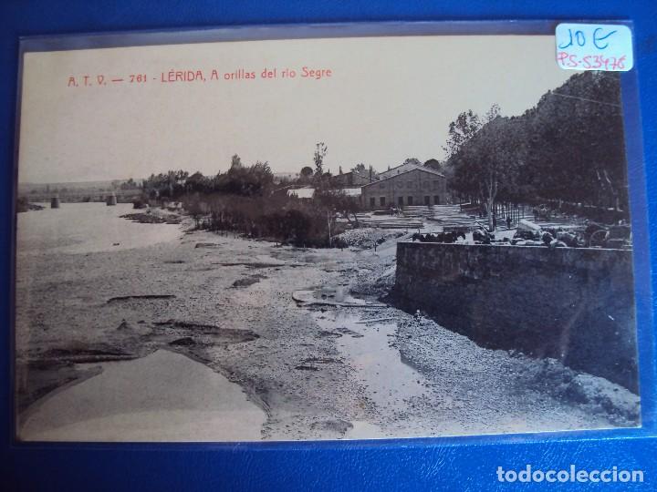 Postales: (PS-53478)POSTAL DE LERIDA-A ORILLAS DEL RIO SEGRE