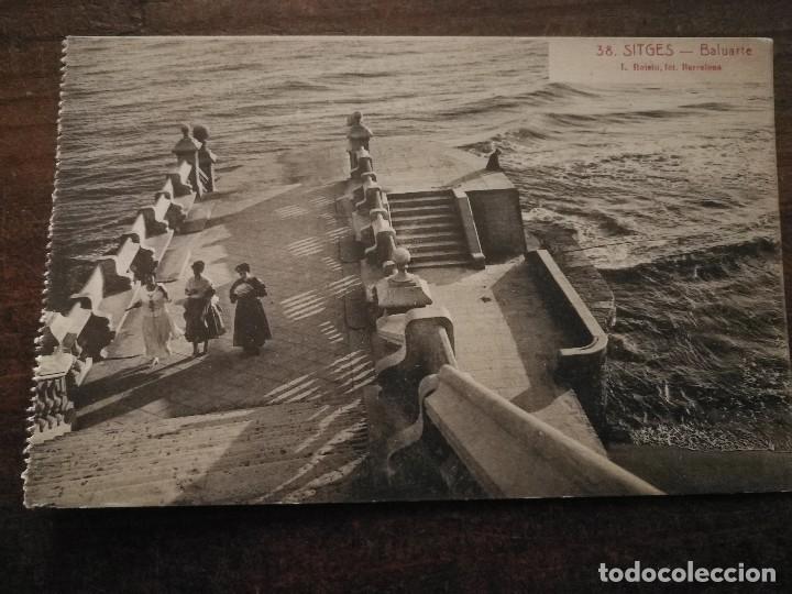 Postales: ANTIGUA POSTAL DE SITGES -BALUARTE, SIN CIRCULAR. - Foto 1