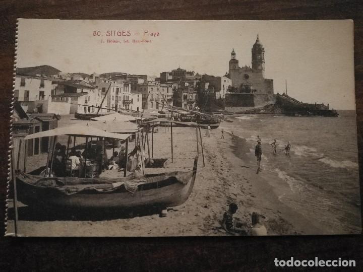 Postales: ANTIGUA POSTAL DE SITGES - PLAYA, SIN CIRCULAR. - Foto 1