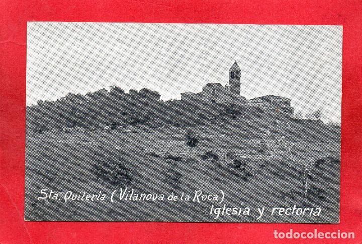 Postales: vilanova de la roca. iglesia y rectoria - Foto 1