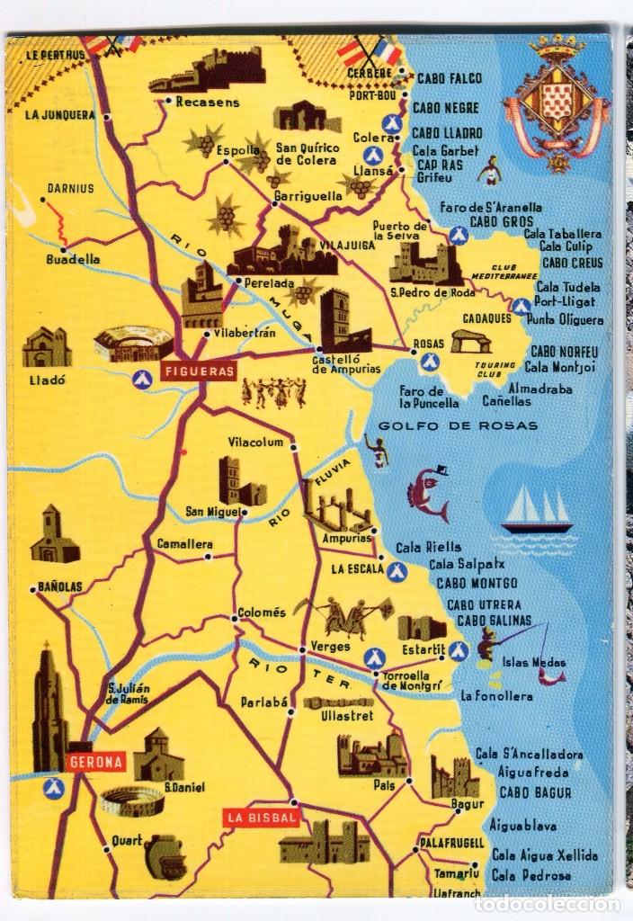 Postales: m00404 costa brava mapa meli - Foto 1