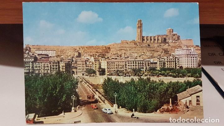 Postales: ANTIGUA POSTAL DE LERIDA. PUENTE Y LA SEO 1961