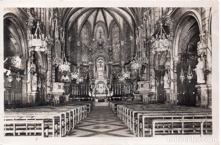 Postales: MONTSERRAT - INTERIOR DE LA BASILICA