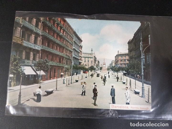 Postales: POSTAL DE BARCELONA,RAMBLA CATALU&Ntilde;A - Foto 1