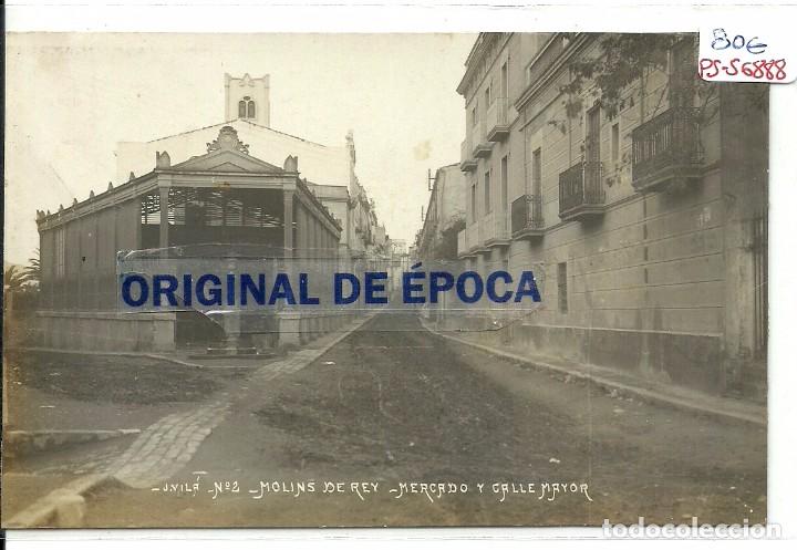 Postcards: (PS-56888)POSTAL FOTOGRAFICA DE MOLINS DE REY-MERCADO Y CALLE MAYOR
