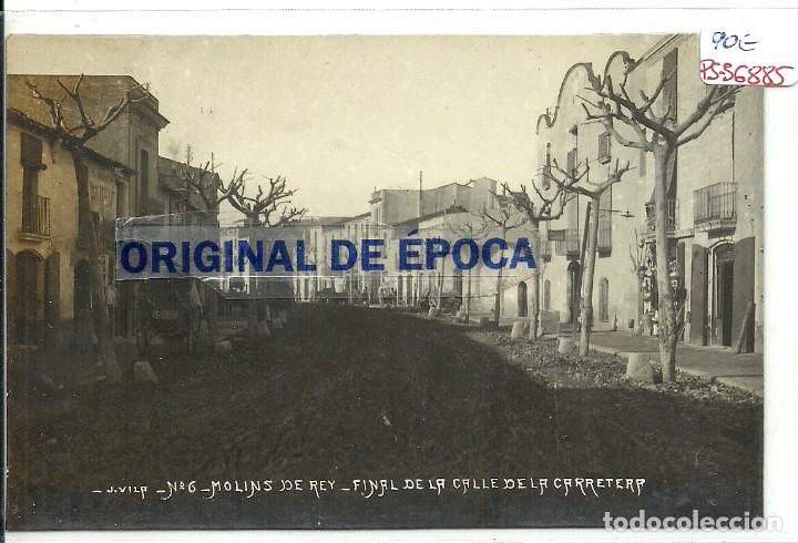Postcards: (PS-56885)POSTAL FOTOGRAFICA DE MOLINS DE REY-FINAL DE LA CALLE DE LA CARRETERA
