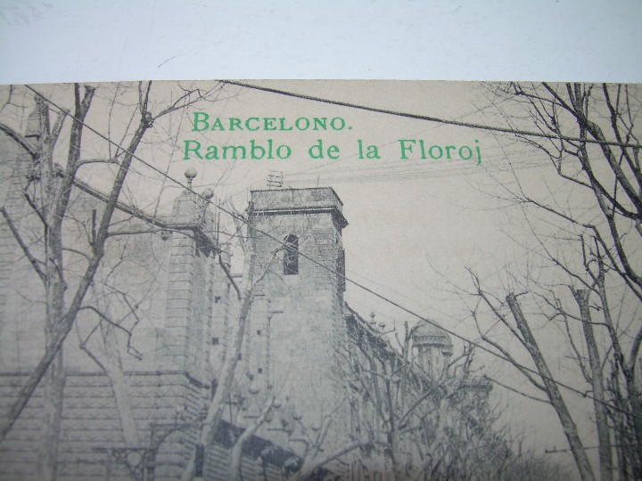 Postales: ANTIGUA POSTAL.....BARCELONA...ESPERANTO. - Foto 2