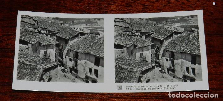Postales: FOTOGRAFIA DE SARROCA DE BELLERA, LERIDA, SERIE NUM. 53, VISTAS ESTEREOSCOPICAS DE ESPA&Ntilde;A, N. 6, MID
