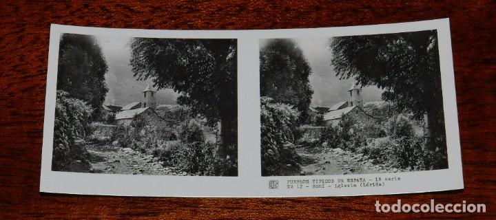 Postales: FOTOGRAFIA DE BOHI, LERIDA, SERIE NUM. 53, VISTAS ESTEREOSCOPICAS DE ESPA&Ntilde;A, N. 12, MIDE 13 X 6 CMS.