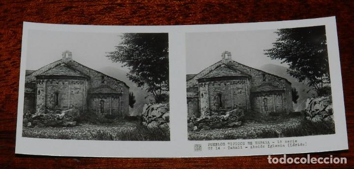 Postales: FOTOGRAFIA DE TAHULL, LERIDA, SERIE NUM. 53, VISTAS ESTEREOSCOPICAS DE ESPA&Ntilde;A, N. 14, MIDE 13 X 6 CM