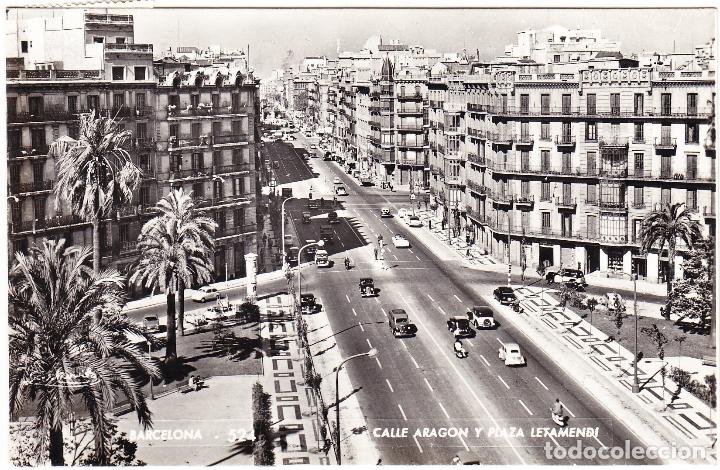 antigua postal barcelona - calle aragon - plaza - Comprar Postales de Cataluña en todocoleccion - 103655823