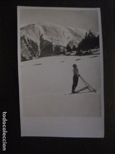 Postales: POSTAL ANTIGUA FOTOGRAFICA - CATALU&Ntilde;A ? - MONTA&Ntilde;A - ESQUI -VER REVERSO-(50.957)