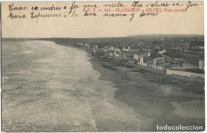 Postais: a03655 vilanova i la geltru vista parcial atv n&ordm;482 circulada 1910