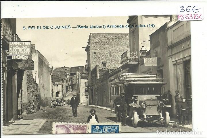 Postcards: (PS-53752)POSTAL FOTOGRAFICA DE S.FELIU DE CODINES-ARRIBADA DELS AUTOS