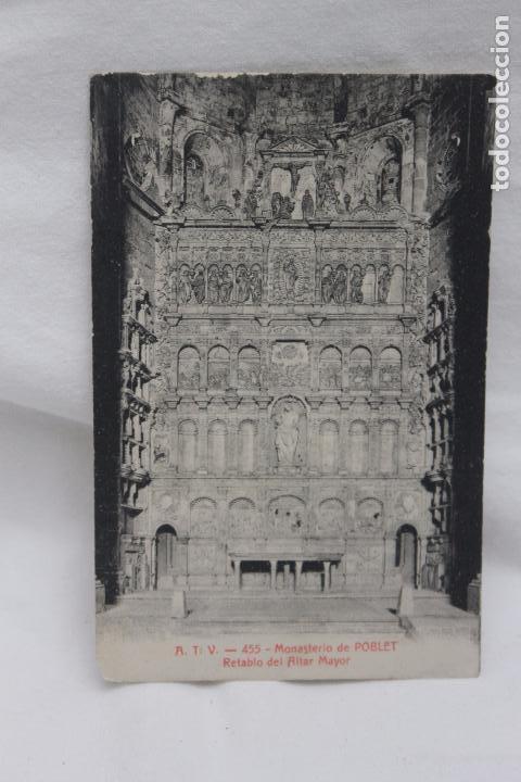 Postales: POSTAL MONASTERIO DE POBLET, RETABLO MAYOR