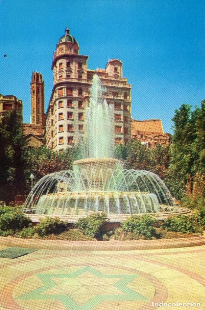 Postales: LERIDA PLAZA GOBIERNO CIVIL SURTIDOR A&ntilde;O 1962