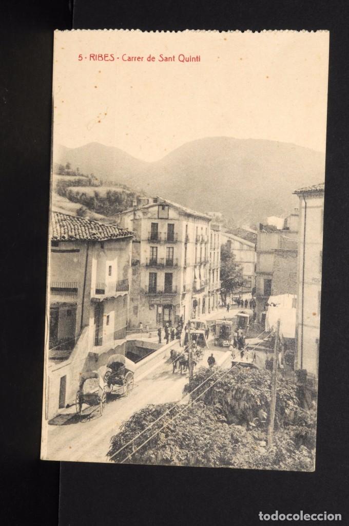 Postales: RIBES. Carrer de Sant Quinti - Foto 1