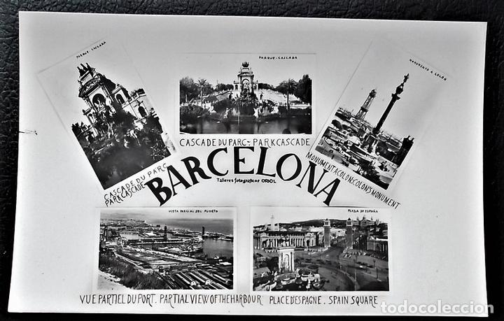 Postales: Barcelona. Diversos aspectos. Usada - Foto 1