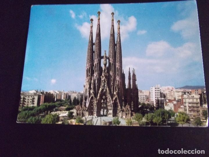 Postales: CATALU&Ntilde;A-V44-BARCELONA-CIRCULADA-SAGRADA FAMILIA