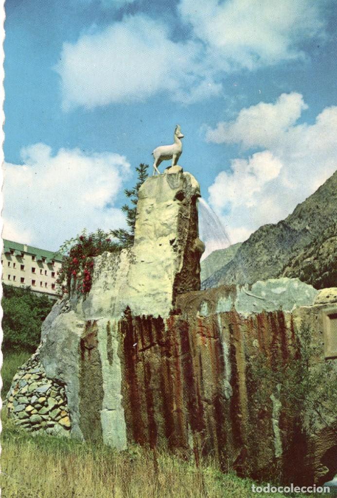 Postales: AL VALLE DE BOHI PARQUE DEL GRAN BALNEARIO CALDAS 1965  PIRINEOS DE LERIDA