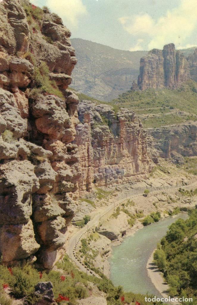 Postales: EL PALLARS POBLA DE SEGUR DESFILADERO DE COLLEGATS A&ntilde;O 1964
