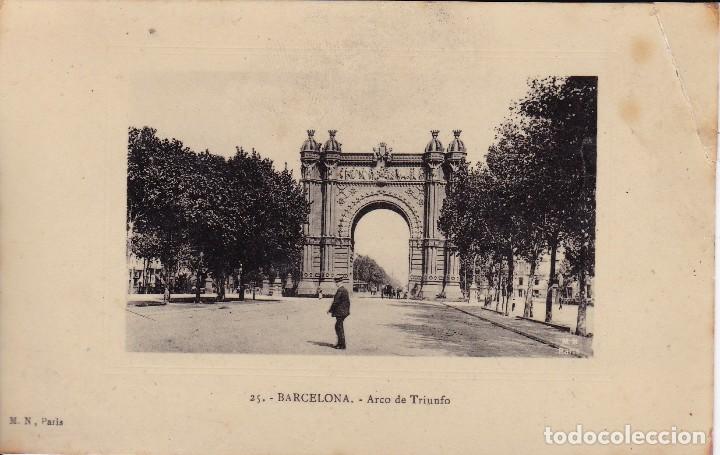 Postales: Barcelona- Arco de Triunfo escrita - Foto 1