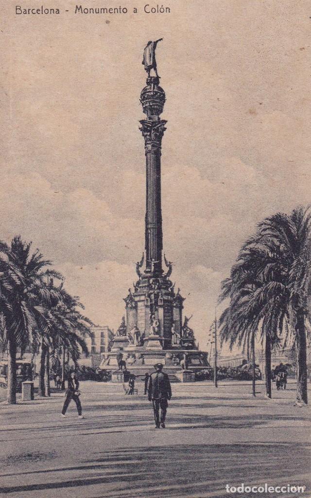 Postales: Barcelona Monumento a Col&oacute;n (sin circular) - Foto 1