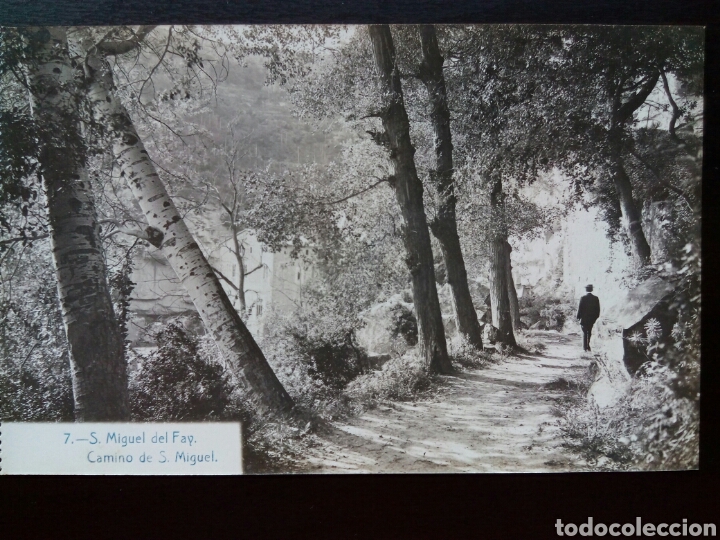 Postales: Postal de S. Miguel del Fay. Camino de San Miguel.