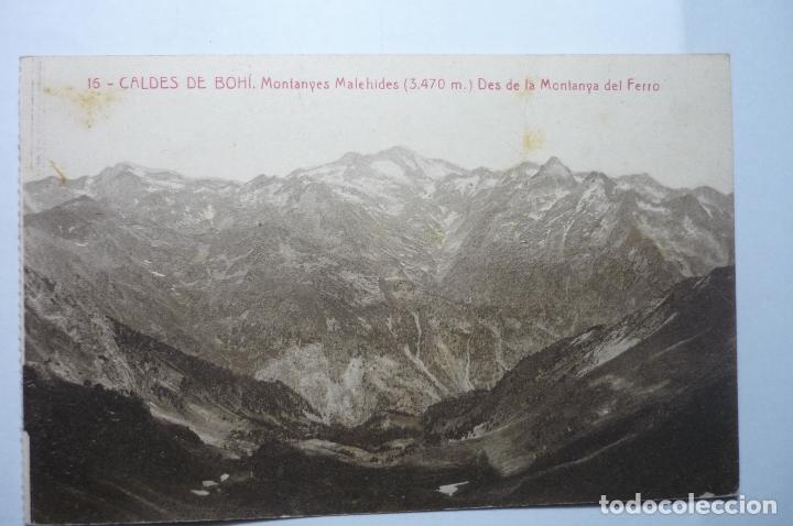 Postales: POSTAL CALDES DE BOHI.-MONTA&Ntilde;AS CM