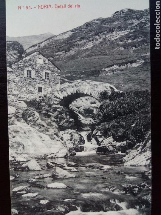 Cartoline: Postal de Nuria. Detall del riu.