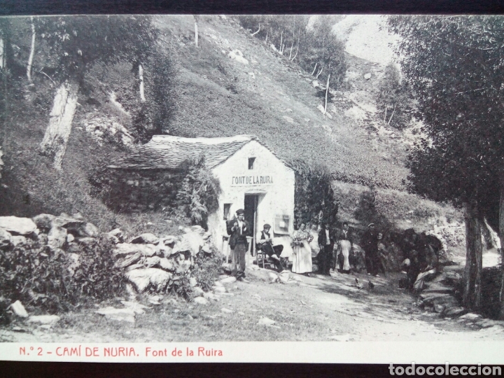 Cartoline: Postal de Cam&iacute; de Nuria. Font de la Ruira.
