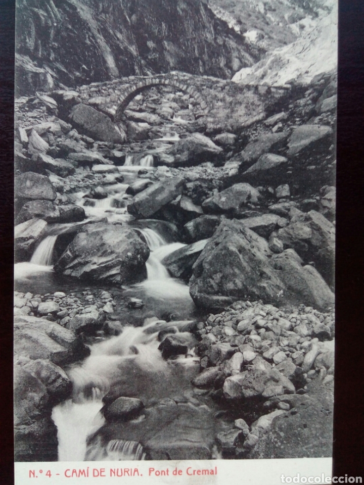 Cartoline: Postal de Cam&iacute; de Nuria. Pont de Cremal.