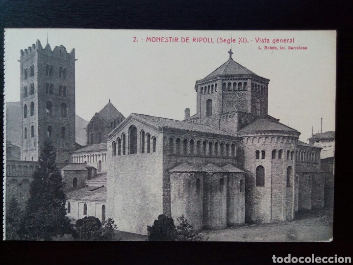 Cartoline: Postal del Monestir de Ripoll. (Segle XI) vista general.