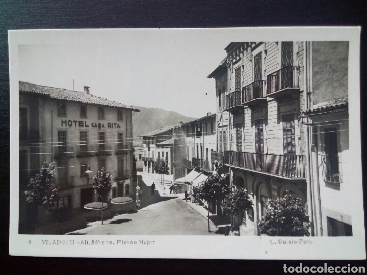 Postales: Postal de Viladrau. Pla&ccedil;a Major. - Foto 1