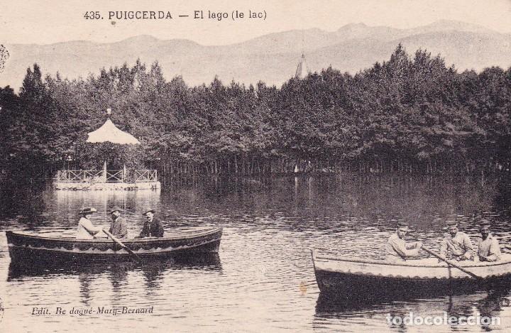 Postales: Puigcerda El lago (escrita)