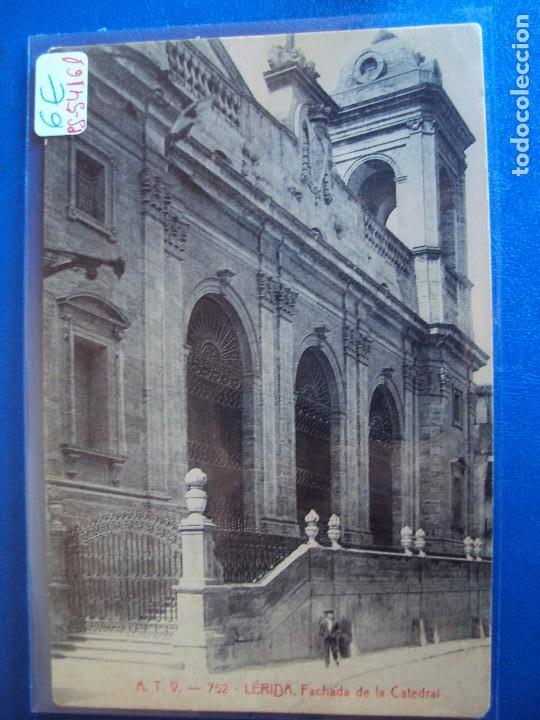 Postales: (PS-54161)POSTAL DE LERIDA-FACHADA DE LA CATEDRAL.A.T.V.752