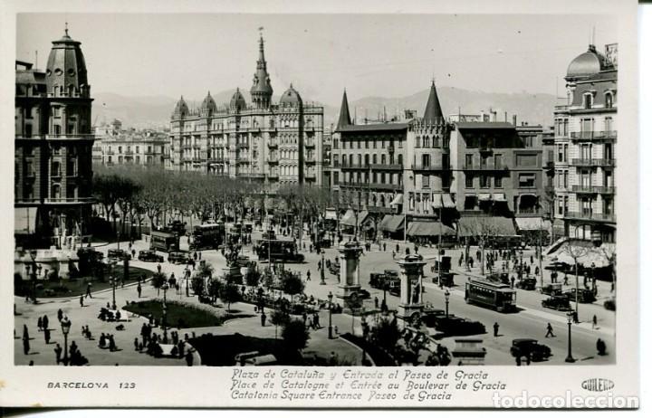 Postales: BARCELONA-PLAZA DE CATALU&Ntilde;A-PASEO DE GRACIA- GUILERA 123