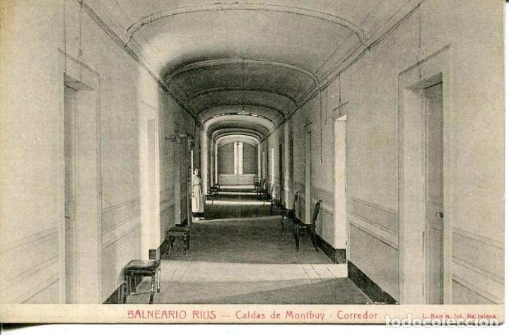 Postales: CALDAS DE MONTBUY-BALNEARIO RIUS- CORREDOR-  ROISIN