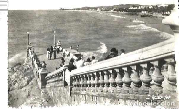Postales: POSTAL DE SITGES : ESCALINATA DE LA PUNTA - Foto 1