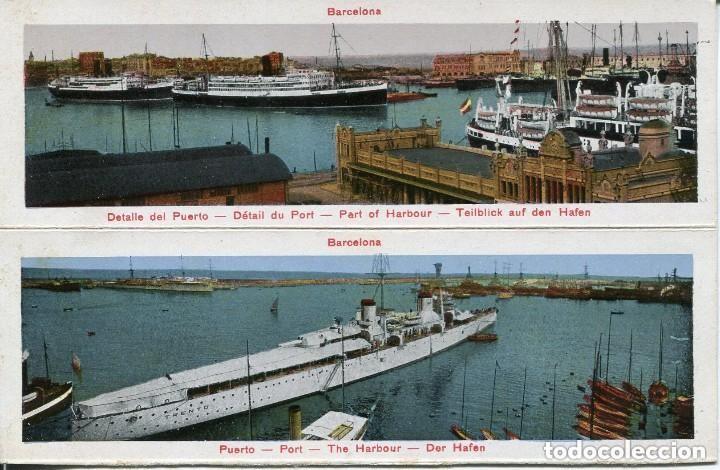 Cartoline: BARCELONA- BARCOS EN EL PUERTO- ROISIN   2 POSTALES