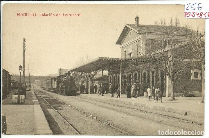 Postkarten: (PS-54847)POSTAL DE MANLLEU-ESTACION DEL FERROCARRIL