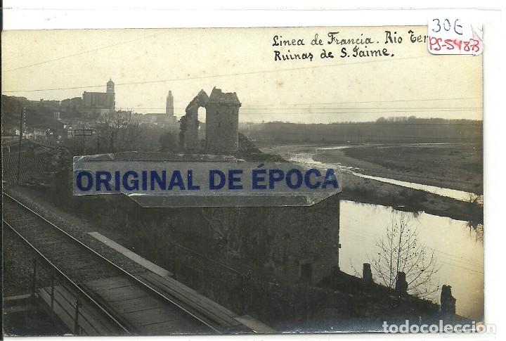 Postkarten: (PS-54873)POSTAL FOTOGRAFICA DE TORROELLA DE MONTGRI-LINEA DE FRANCIA.RIO TER.RUINAS DE S.JAIME