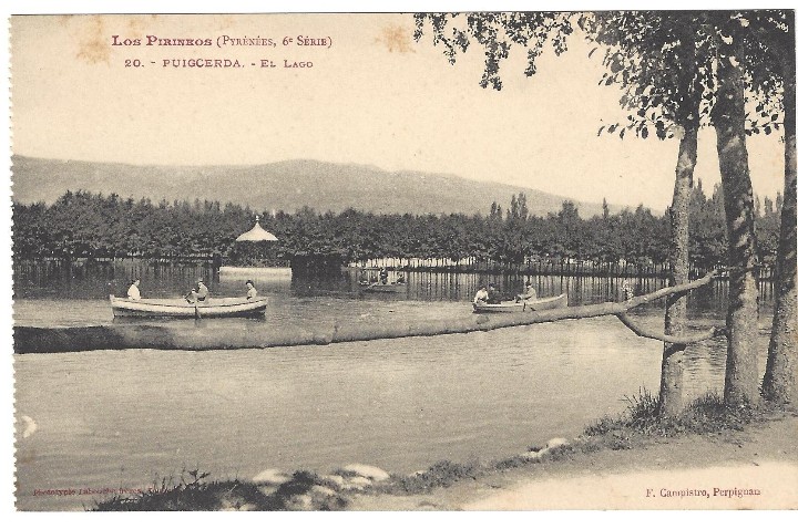 Postales: POSTAL--- LOS PIRINEOS (PRY. 6&ordm; S&Eacute;RIE) N&ordm; 20.- PUIGCERDA, EL LAGO. LABOUCHE