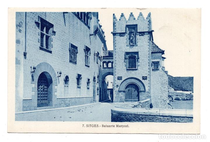 Postales: SITGES. 7. BALUARTE MARYCEL. (L. ROISIN). - Foto 1