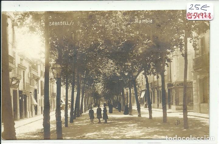 Postkarten: (PS-54978)POSTAL FOTOGRAFICA DE SABADELL-RAMBLA