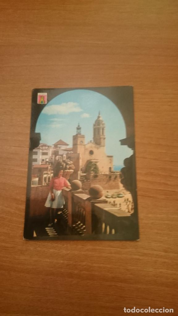 Postales: POSTAL SITGES LA IGLESIA ESCRITA - Foto 1