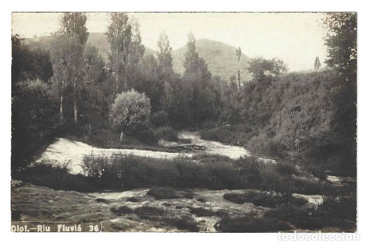 Postales: POSTAL FOTOGR&Aacute;FICA- OLOT.- N&ordm; 36, RIU FLUVI&Aacute;- GERONA. SIN CIRCULAR